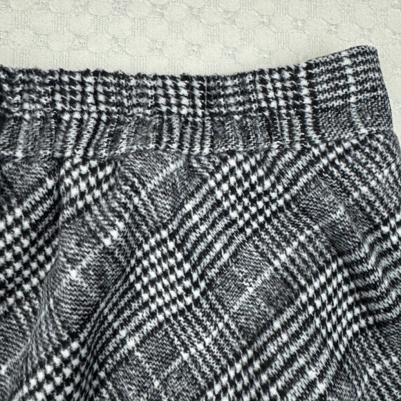 Chic Plaid A-Line Midi Skirt Womens Size L Polyester Wool Blend Lined Academia - Picture 11 of 12